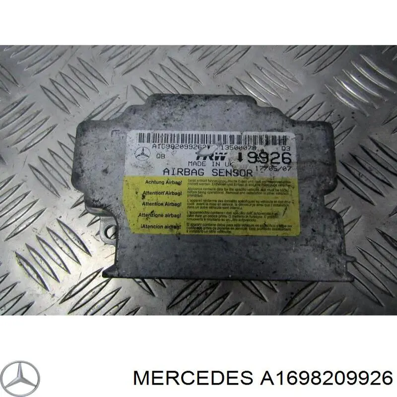 Модуль-процесор керування подушки безпеки Mercedes A1698209926 ціна, від 25.34 USD