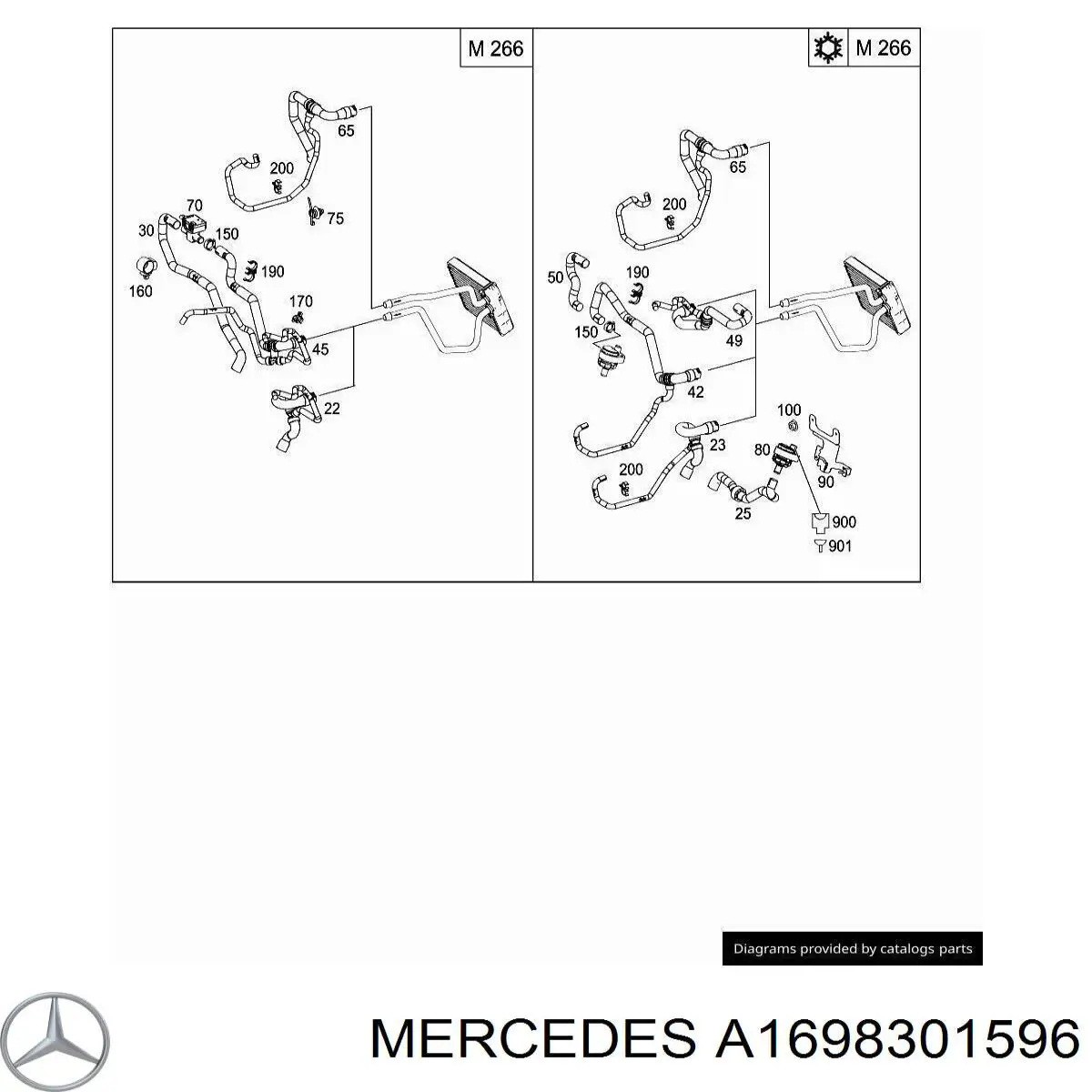 Купити A1698301596 Mercedes 