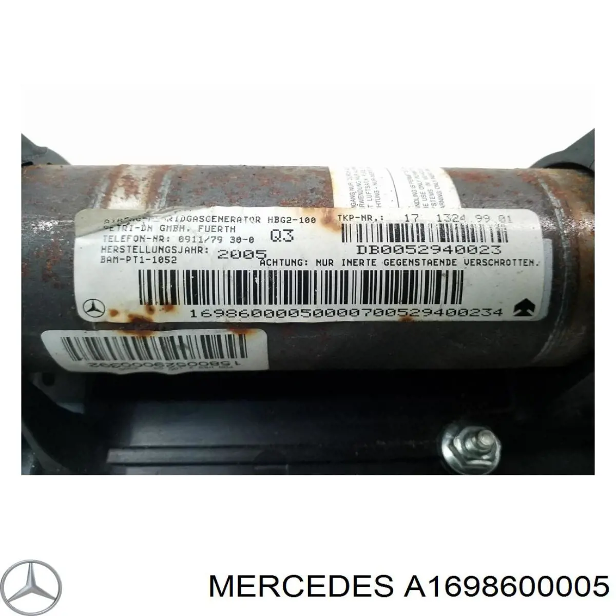 Подушка безпеки бокова Mercedes A1698600005 ціна, від 38.01 USD