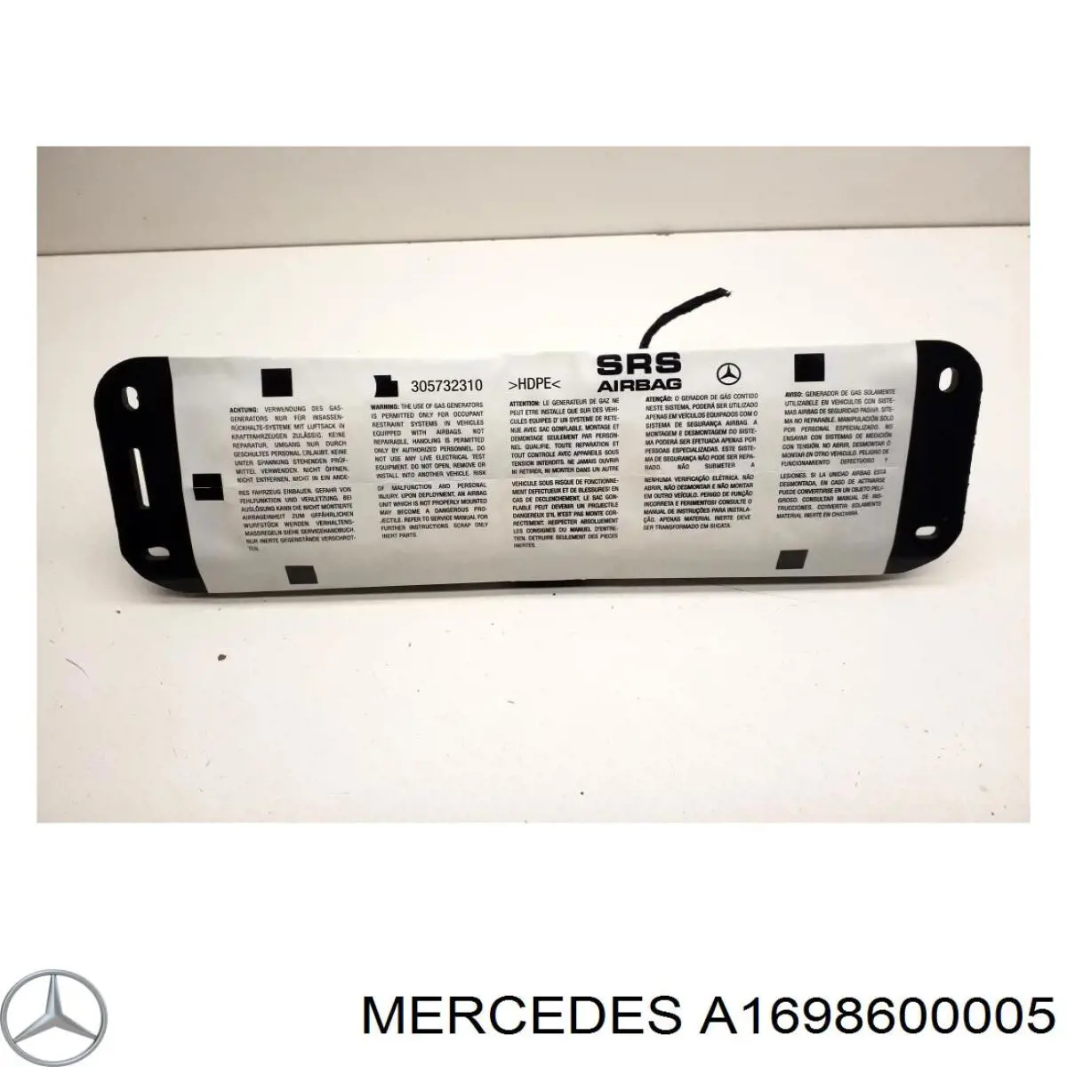 Подушка безпеки бокова Mercedes A1698600005 ціна, від 38.01 USD