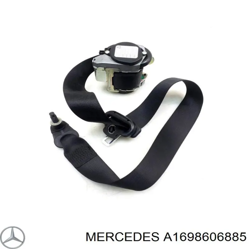 Пасок безпеки передній правий Mercedes A1698603485 ціна, від 18.76 USD