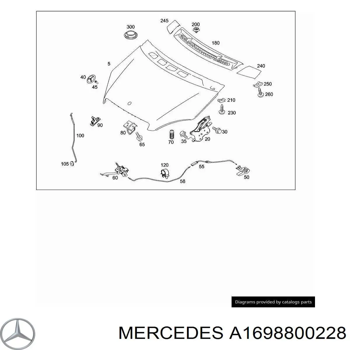 Купити A1698800228 Mercedes 