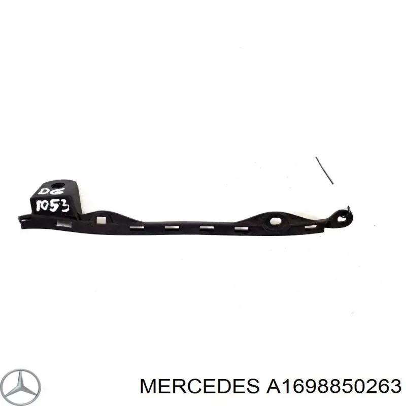 A1698850263 Mercedes Напрямна заднього бампера, права