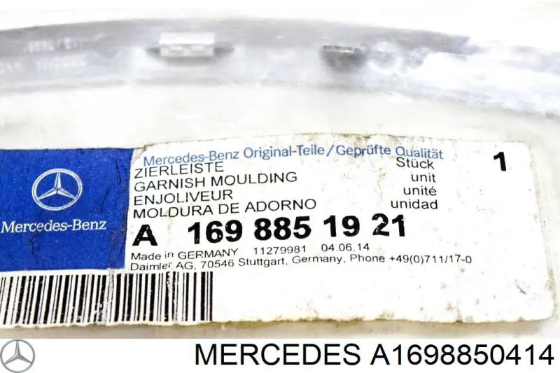 Купити A1698850414 Mercedes 