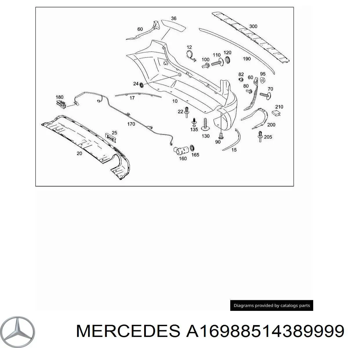  Mercedes A1698851438 ціна, від 26.78 USD