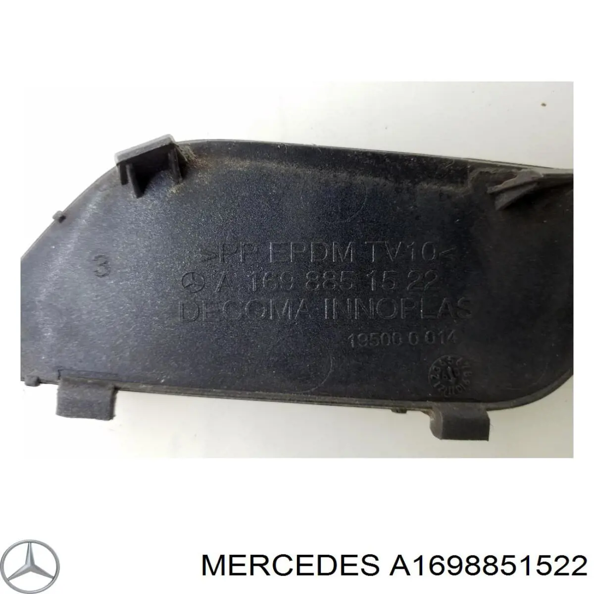 Заглушка бампера буксирувального гака, передня ліва Mercedes A1698851522 ціна, від 12.84 USD