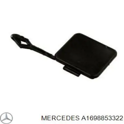 Купити A1698853322 Mercedes Заглушка бампера буксирувального гака, задня