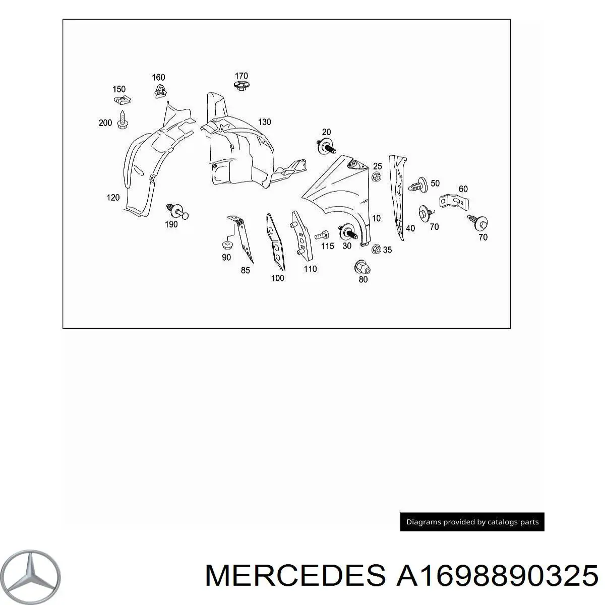 Купити A1698890325 Mercedes 