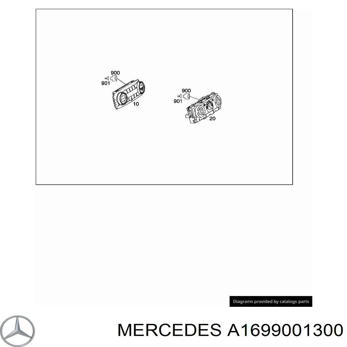 A1698300685 Mercedes Механізм управління кондиціонером