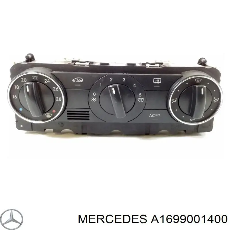 A1699001400 Mercedes реостат/перемикач-регулятор режиму обігрівача салону