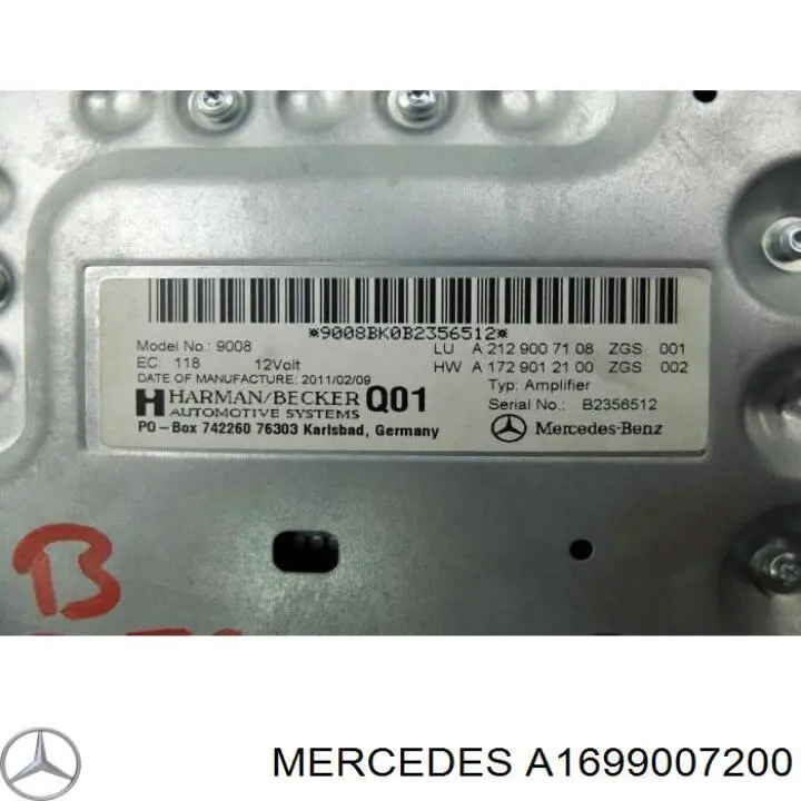Купити A2118709690 Mercedes 