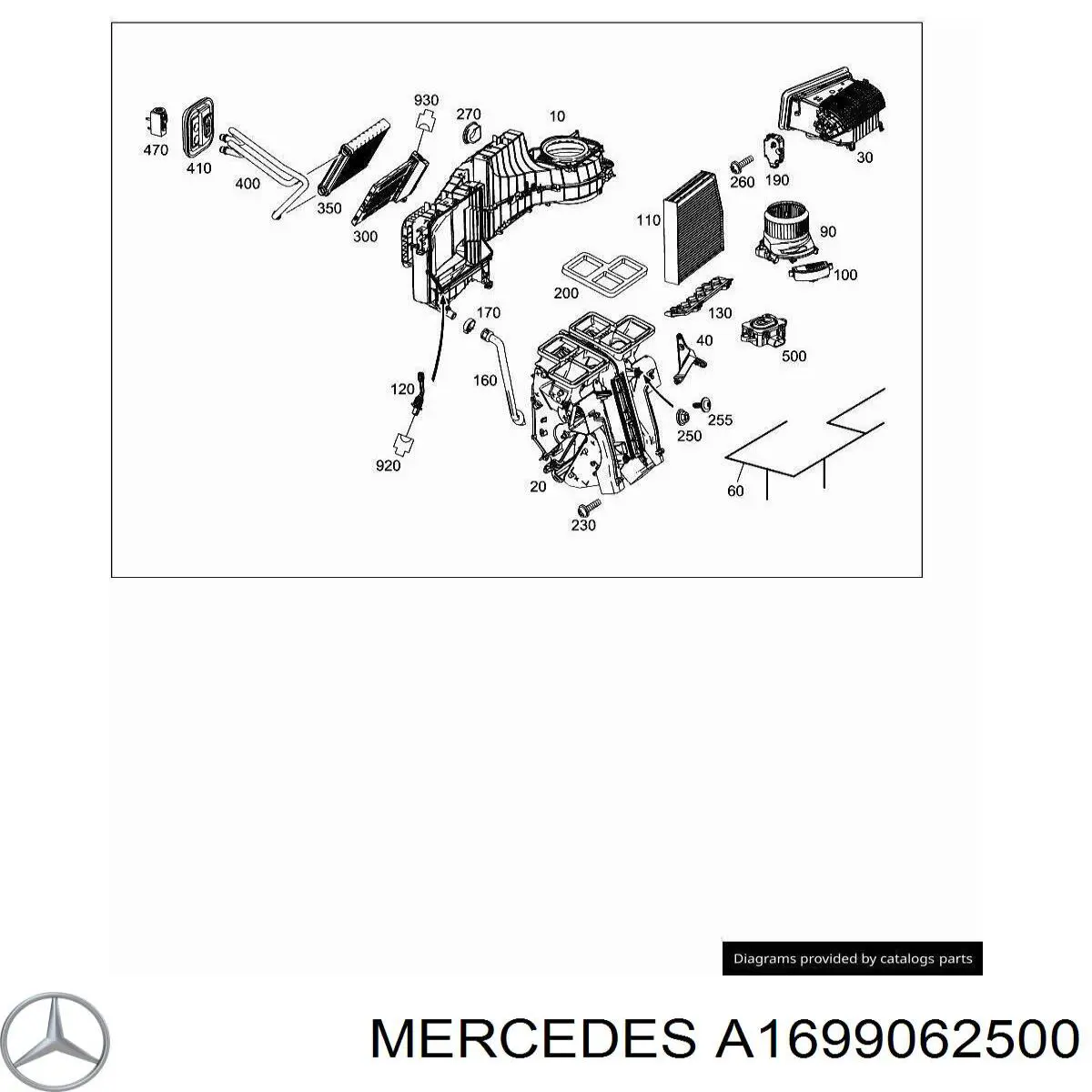  Mercedes A1699062500 ціна, від 25.31 USD