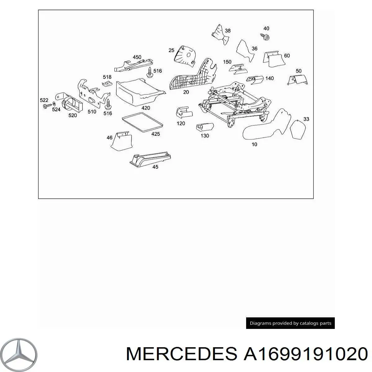  Mercedes A1699191020 ціна, від 9.42 USD