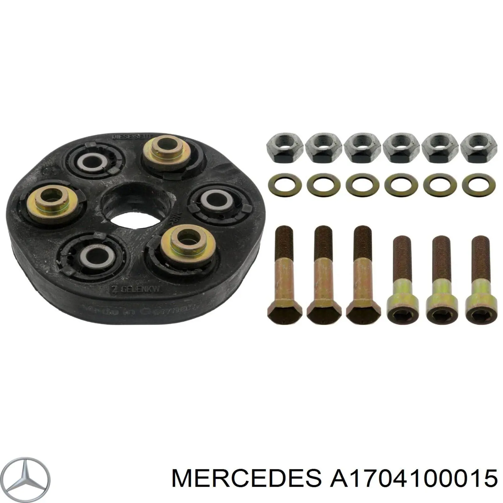 A1704100015 Mercedes муфта кардана еластична, передня