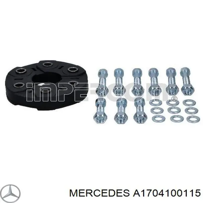 A1704100115 Mercedes муфта кардана еластична