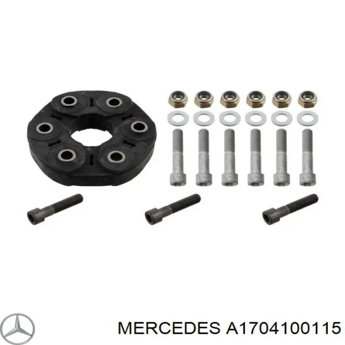 Купити A1704100115 Mercedes Гумова муфта кардана