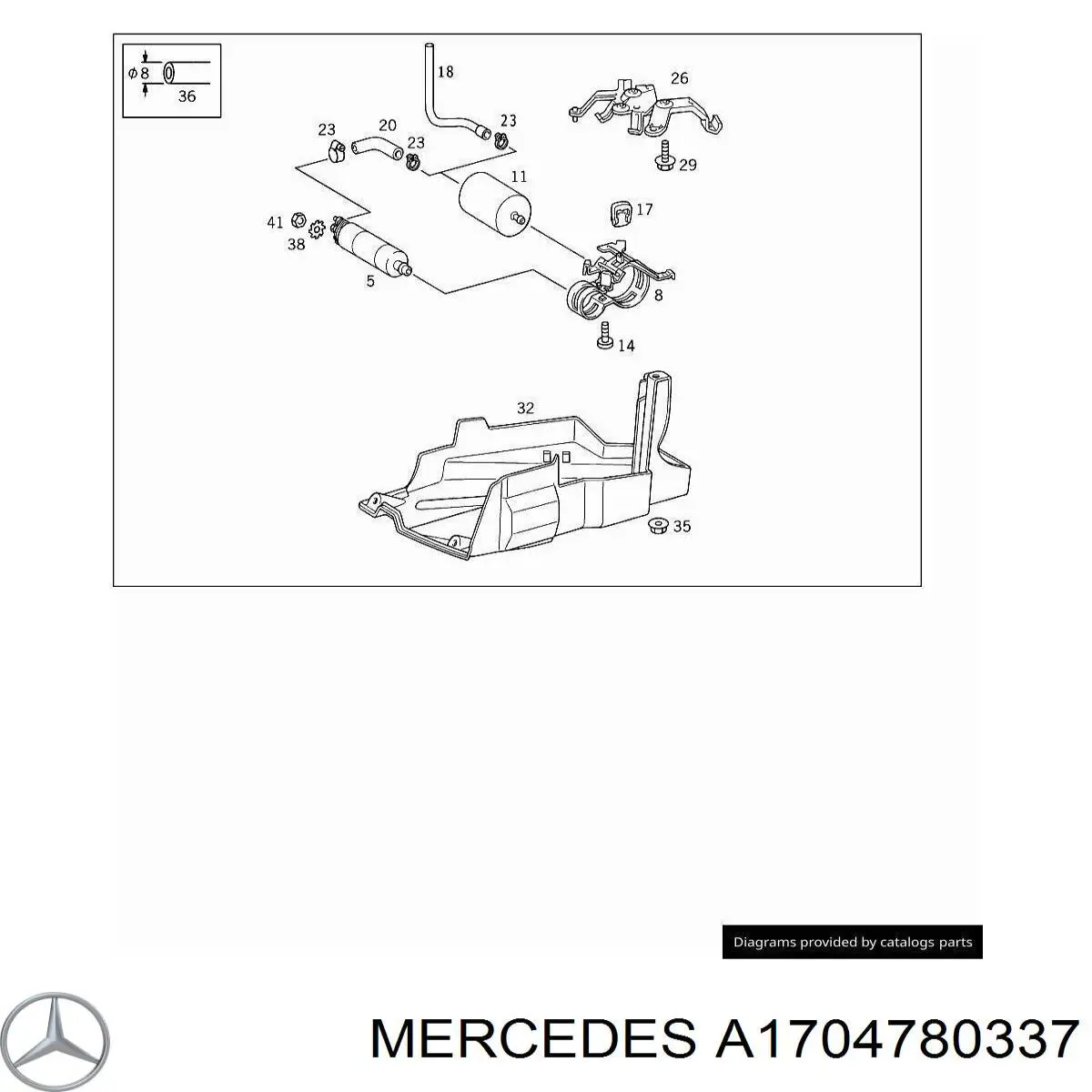  Mercedes A1704780337 ціна, від  USD