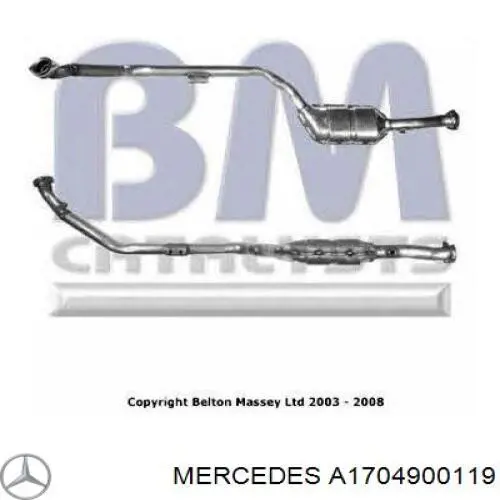 BM90741H BM Catalysts Каталітичний нейтралізатор відпрацьованих газів