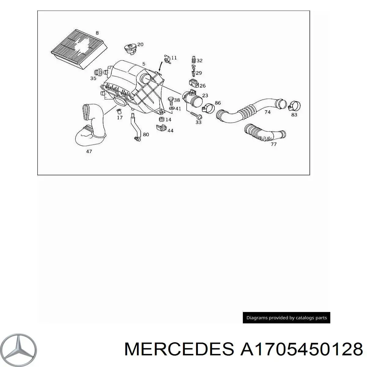  Mercedes A1705450128 ціна, від 5.94 USD