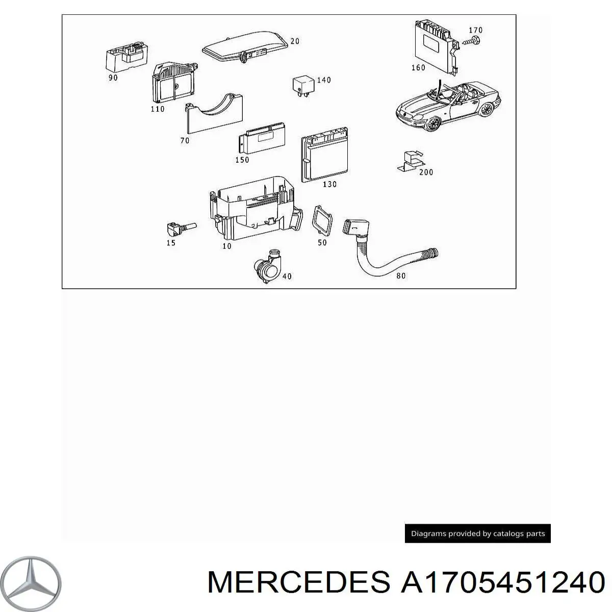  Mercedes A1705451240 ціна, від 42.18 USD
