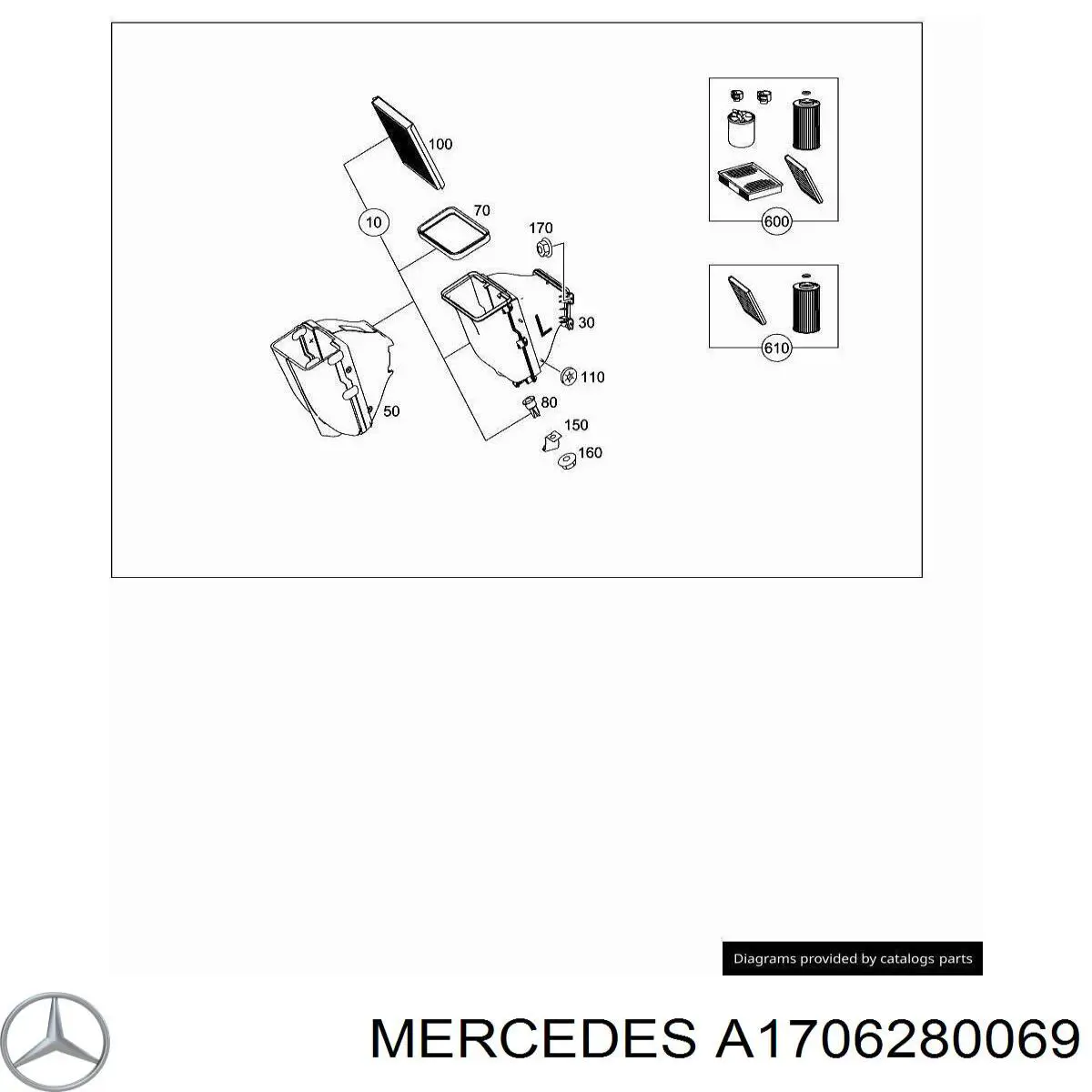  Mercedes A1706280069 ціна, від 3.66 USD