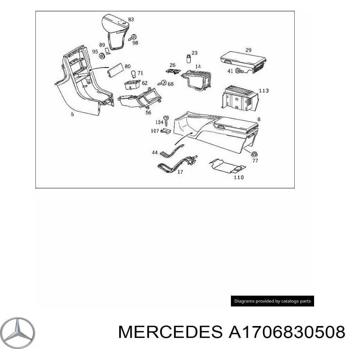 Купити A1706830508 Mercedes 