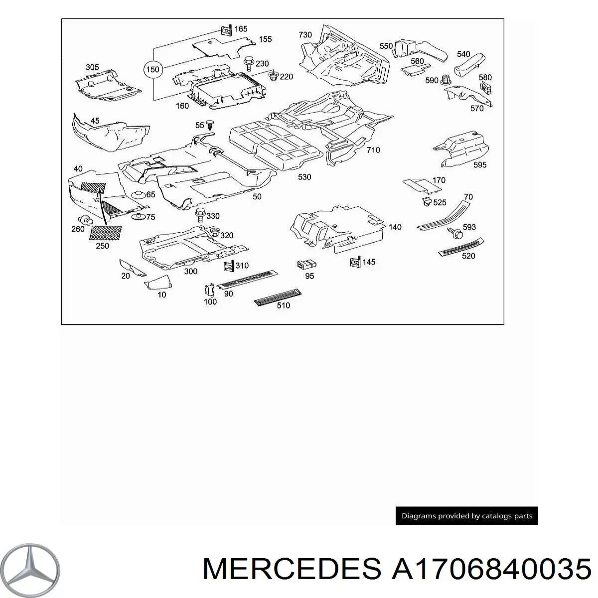 Купити A1706840035 Mercedes 