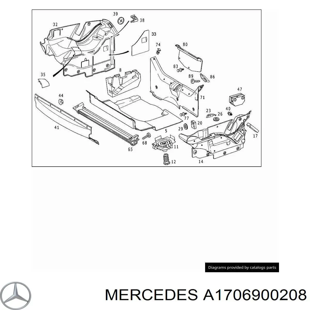 Купити A1706900208 Mercedes 