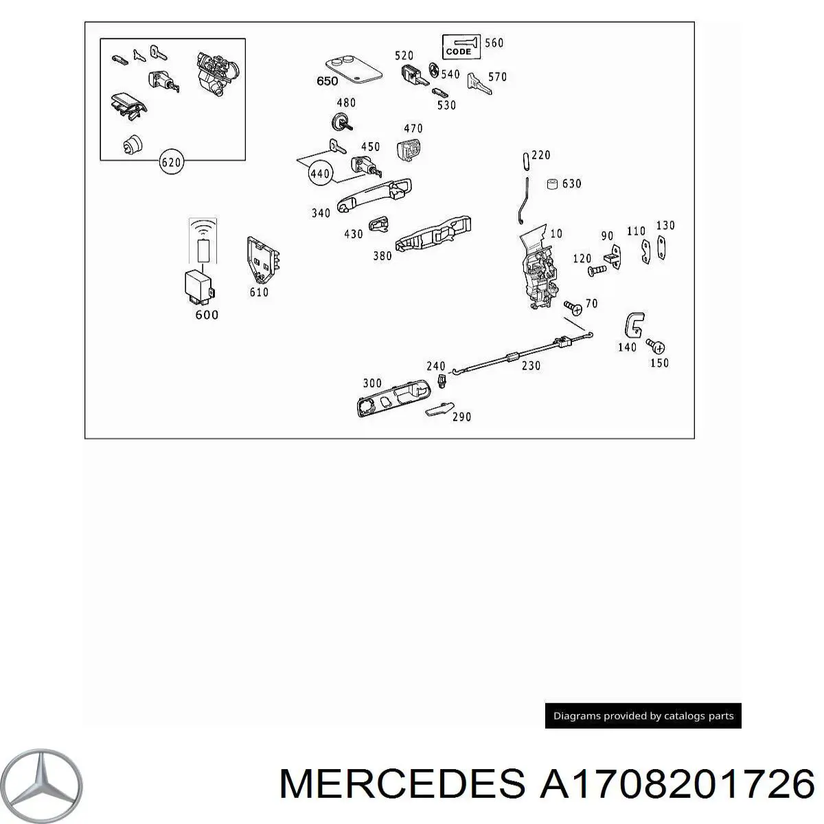  Mercedes A1708201726 ціна, від 1415.20 USD