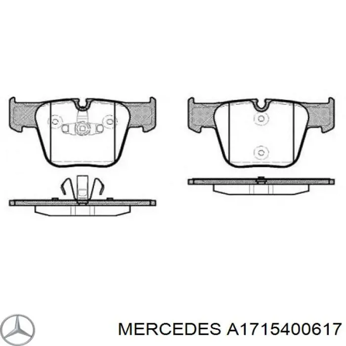 Купити A1715400617 Mercedes Сенсор зносу
