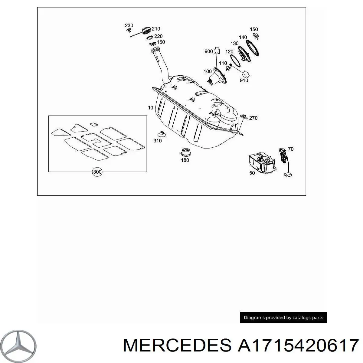 Датчик рівня палива A1715420617 Mercedes