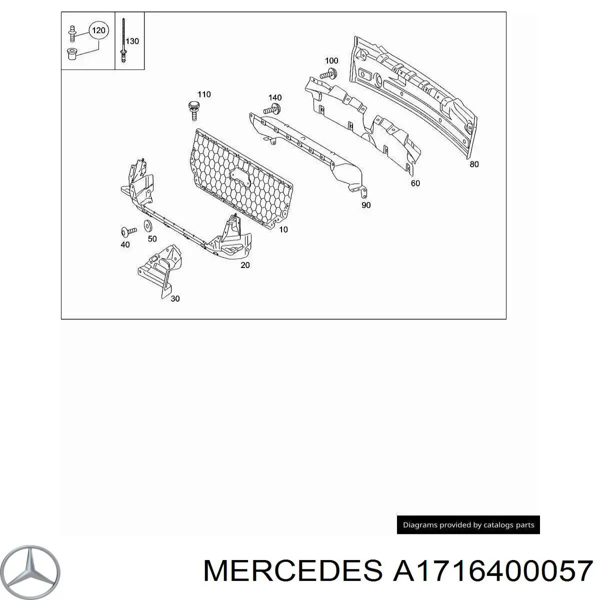  Mercedes A1716400057 ціна, від 50.68 USD