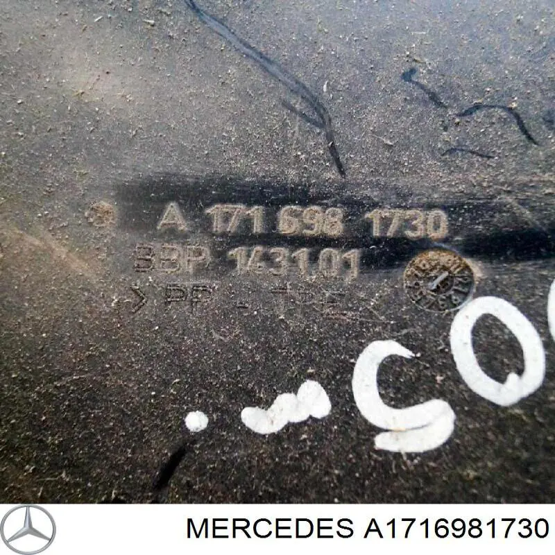 Підкрилок переднього крила, лівий задній Mercedes A1716981730 ціна, від 13.65 USD