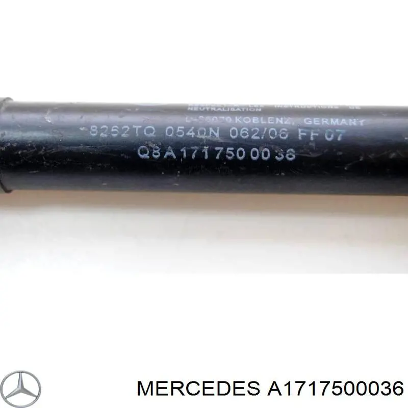 A1717500036 Mercedes амортизатор кришки багажника/ двері 3/5-ї задньої