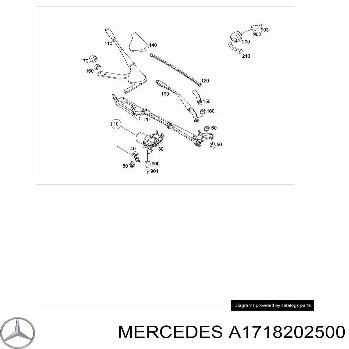 Купити A1718202500 Mercedes Безконтактні двірники