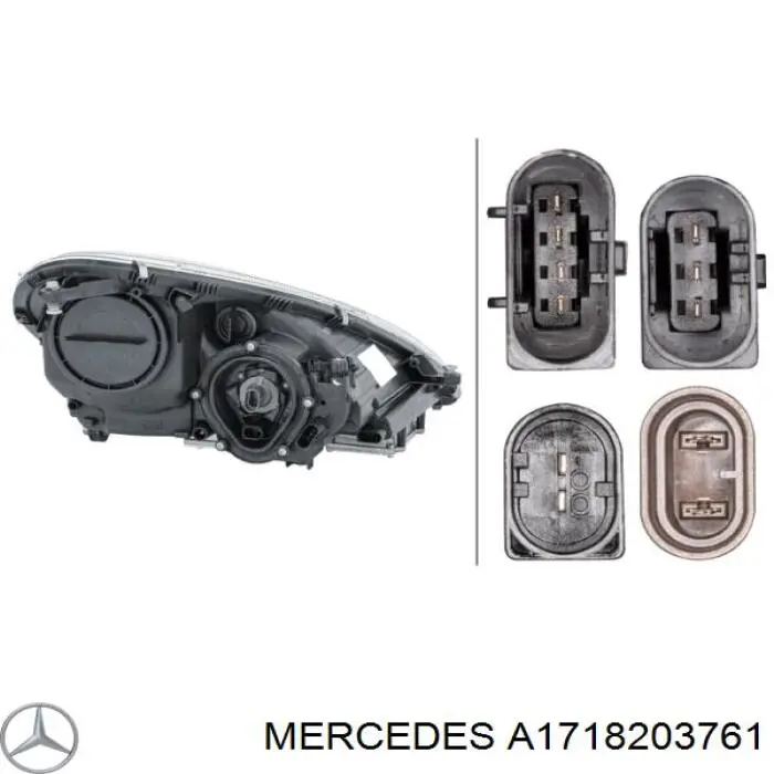 A1718203761 Mercedes Фара дальнього світла в зборі