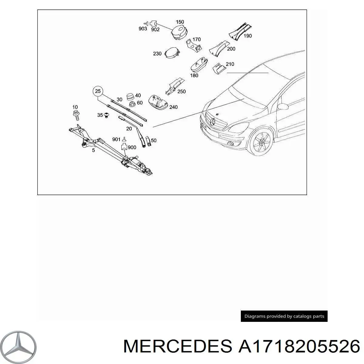  Mercedes A1718205526 ціна, від 21.99 USD