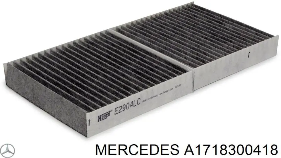 Фільтр повітряний обігрівача Mercedes A1718300418 ціна, від 19.23 USD