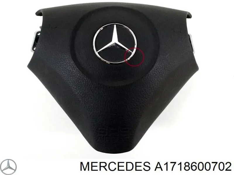 Подушка безпеки, водійська, AIRBAG A1718600702 Mercedes