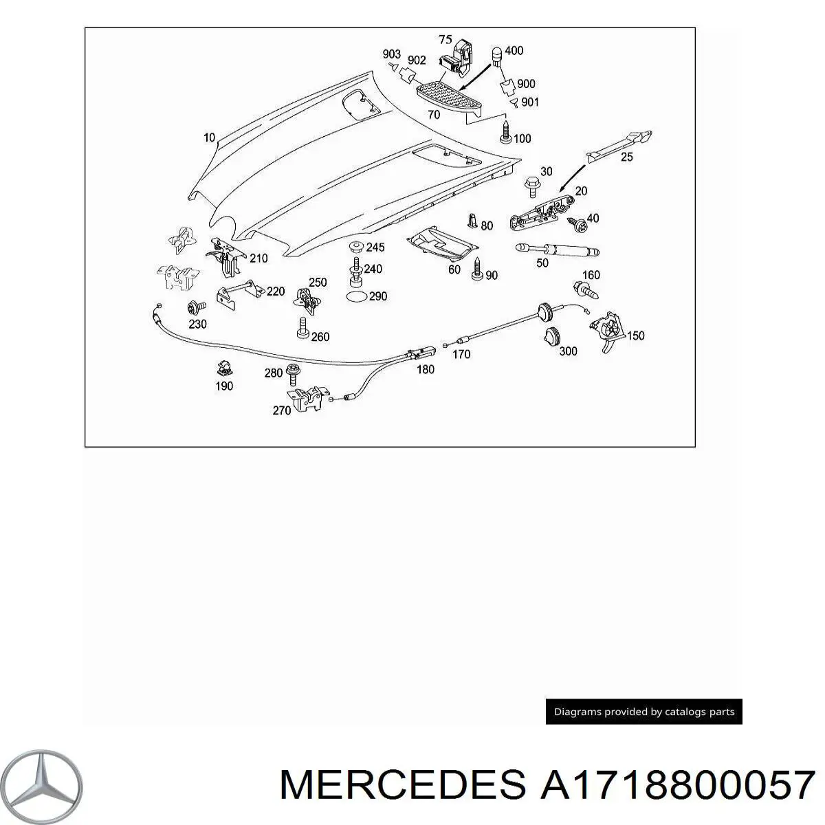 A1718800057 Mercedes Капот