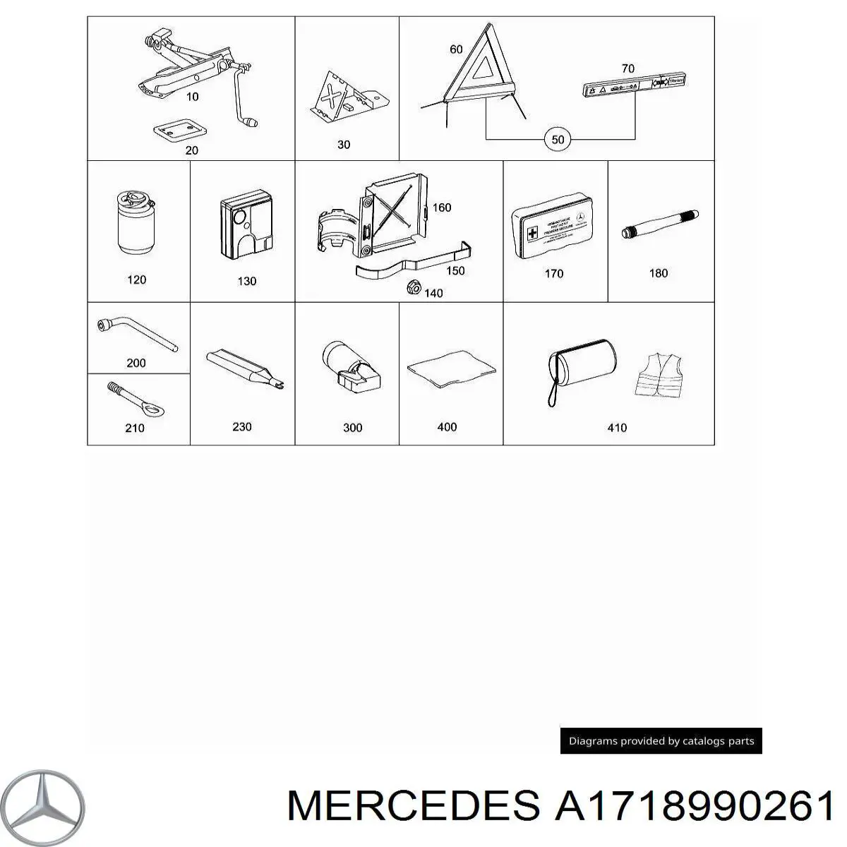 Mercedes A1718990261 ціна, від 10.13 USD