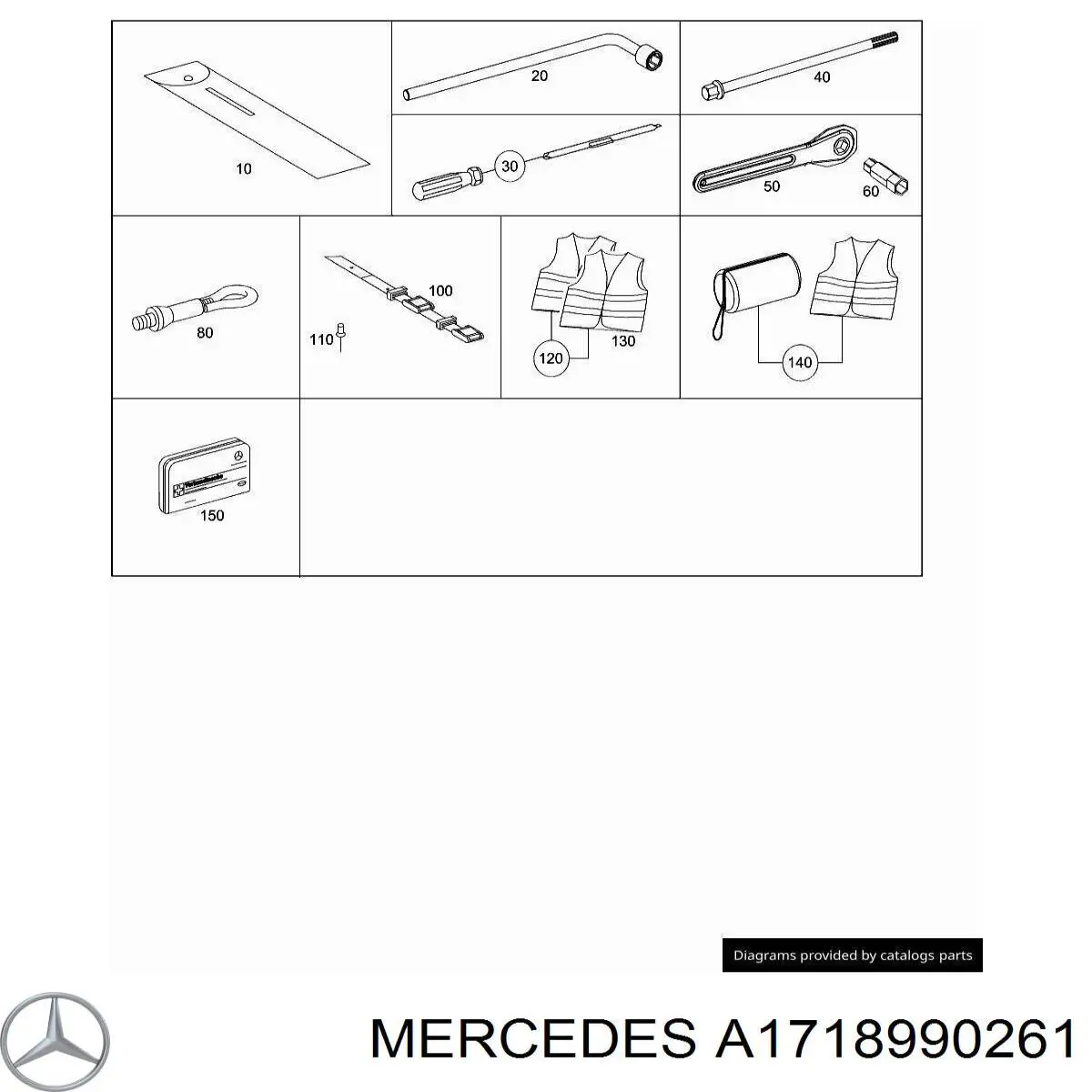 Купити A1718990261 Mercedes 
