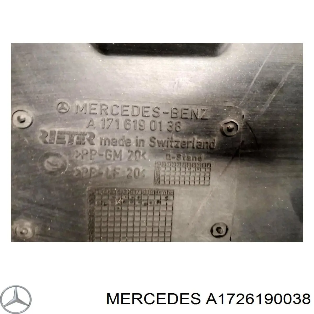 Захист днища, лівий A1726190038 Mercedes