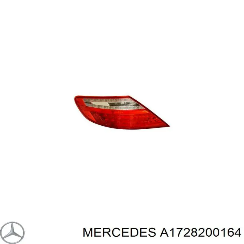 Ліхтар задній лівий Mercedes A1728200164 ціна, від 322.40 USD