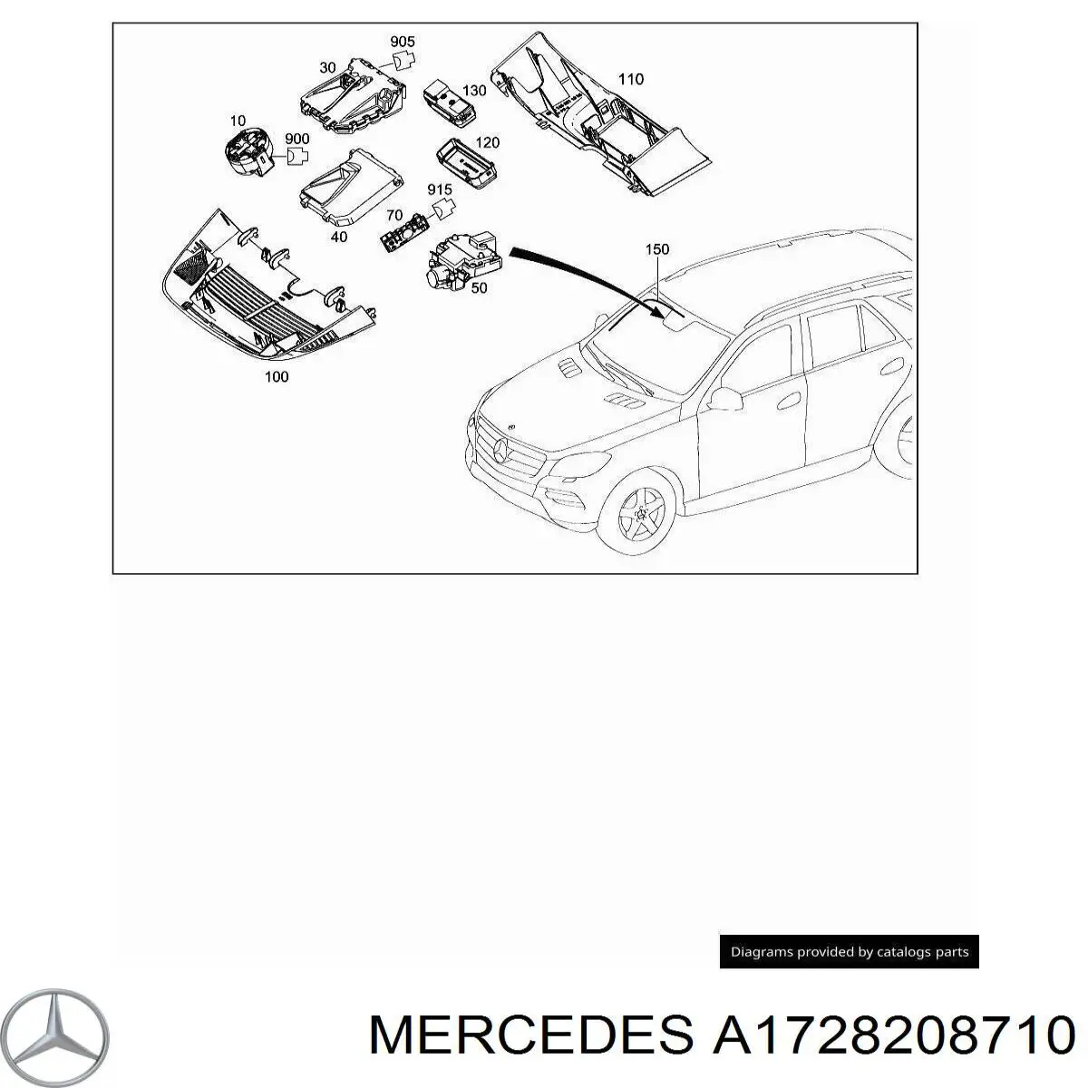  Mercedes A1728208710 ціна, від 19.00 USD