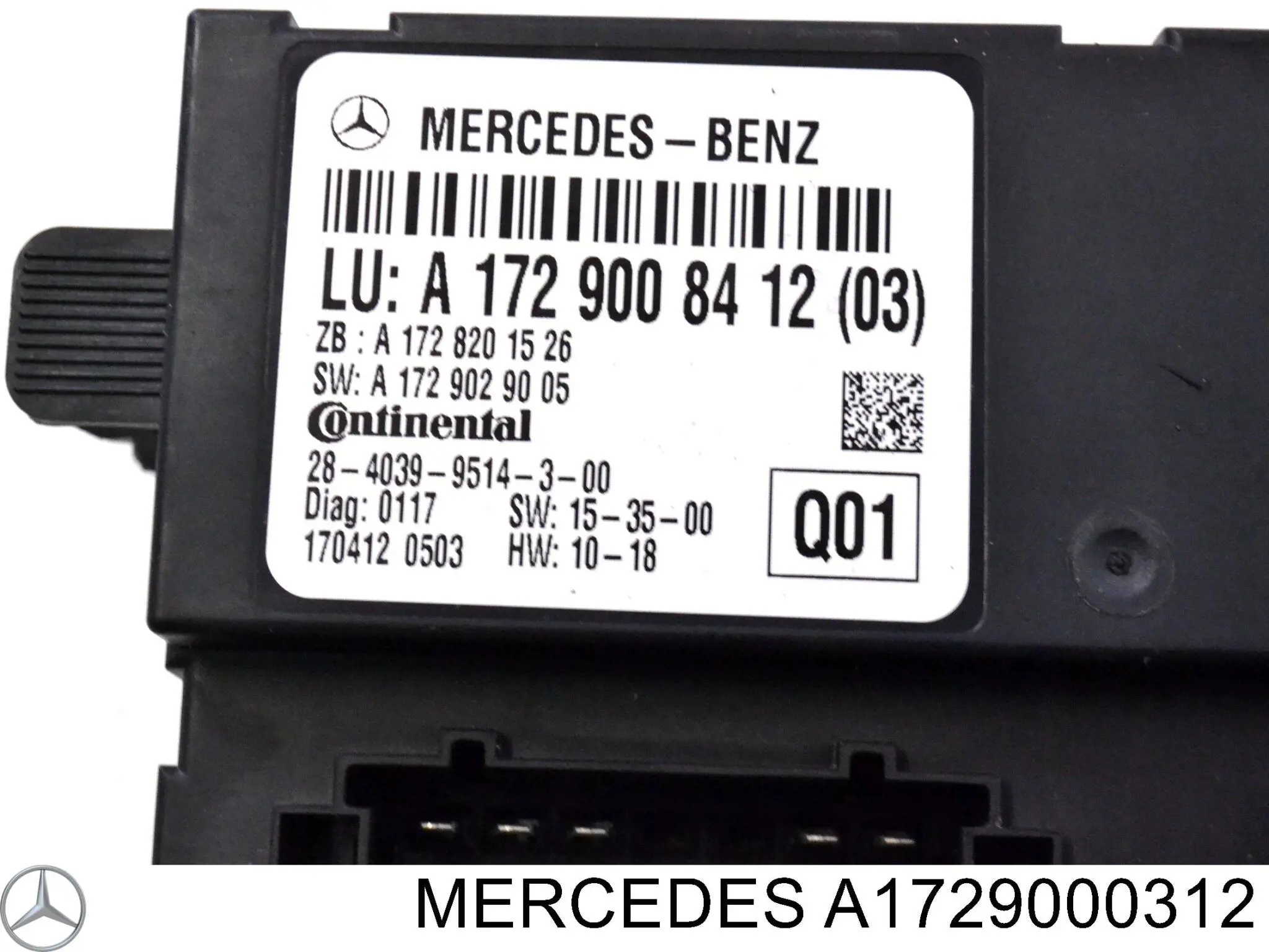 A1729000312 Mercedes Блок кнопок центральної консолі