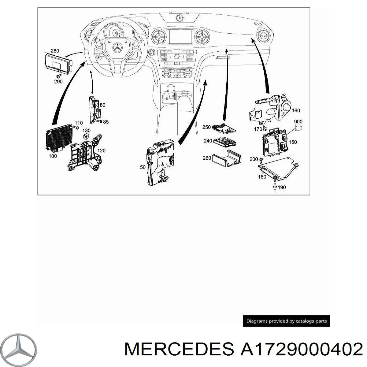 Купити A1729000402 Mercedes 