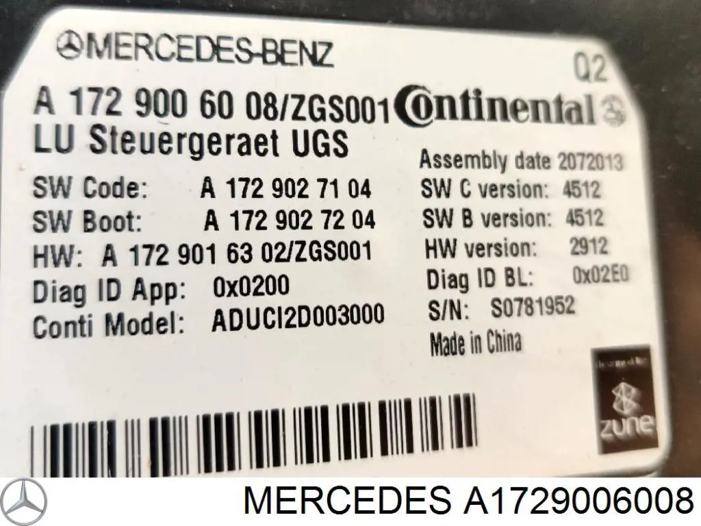 Купити A1729006008 Mercedes 