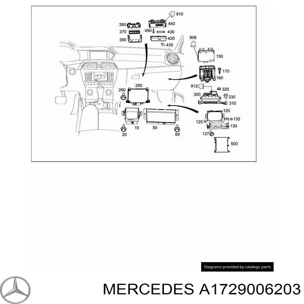 Блок керування навігацією A1669008708 Mercedes