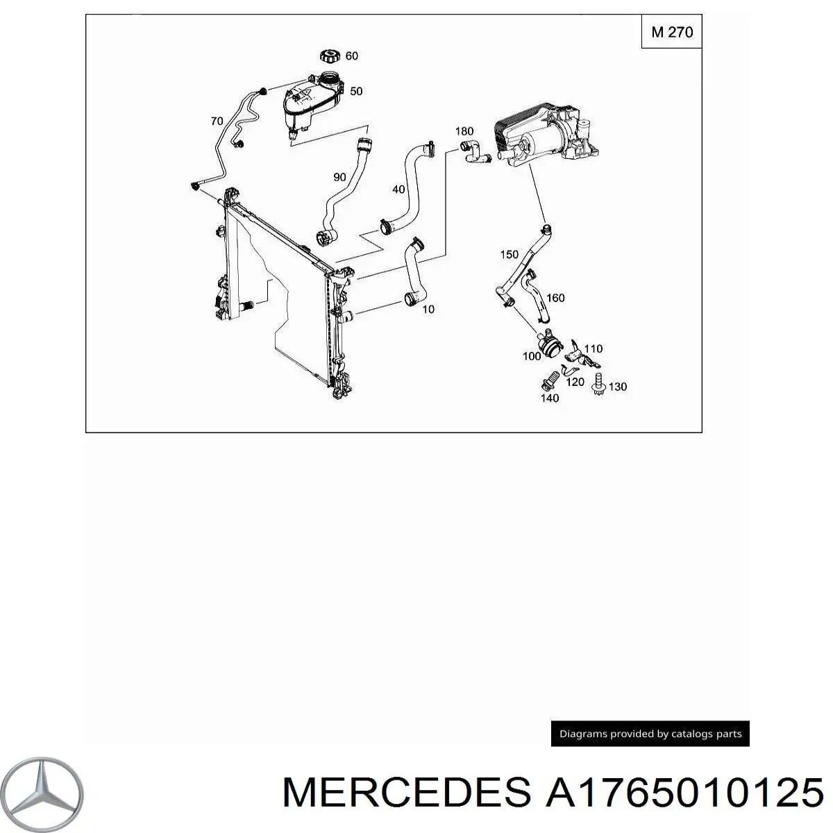  Mercedes A1765010125 ціна, від 45.56 USD